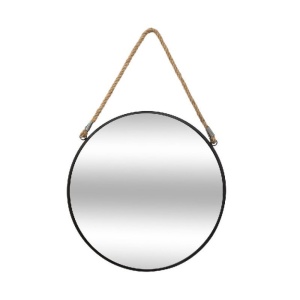 Fali tükör, PWD-0074 18208, fekete, 38x3x38cm