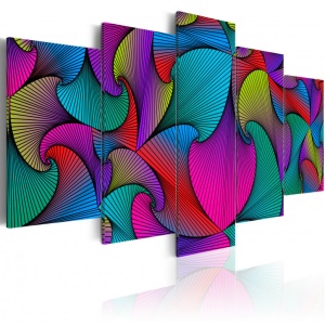 Festmény Carousel of Colours, 100x50 cm