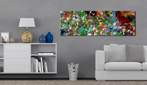 Festmény, Művészi puzzle, 120x40 cm - Img 2