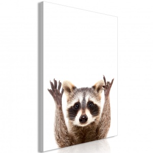 Festmény Raccoon (1 részes) Függőleges, 80x120 cm