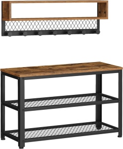Fogas paddal, Vasagle, barna, 73x30x45.5 cm
