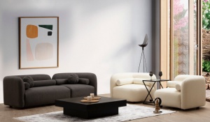 Fotel, Victoria, krém, BoucletteCream