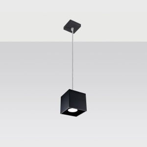 Függőlámpa, Quad, fekete, 10x10x110 cm - Img 2