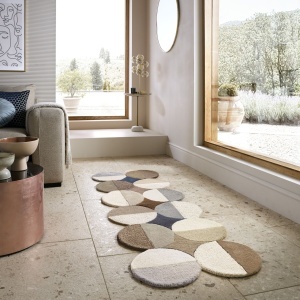 Futószőnyeg, Flair Rugs Mia Ellipse, natúr, 80x230 cm