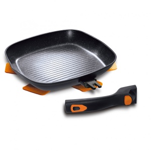 Grill serpenyő levehető fogantyúval, BH/1956, 28 cm