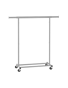 Gurulós ruhaállvány, Songmics, 90 kg, HSR13S, ezüst