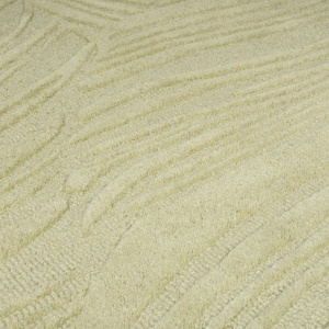Kerek szőnyeg leveles mintával, Flair Rugs, Lino, zsályazöld, 160x160 cm - Img 4