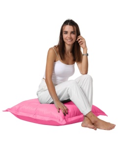 Kerti puff, Cushion Pouf, Rózsaszín, 15x70x70 cm