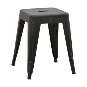 Kerti puff Utopia, fekete, 30x30x45 cm