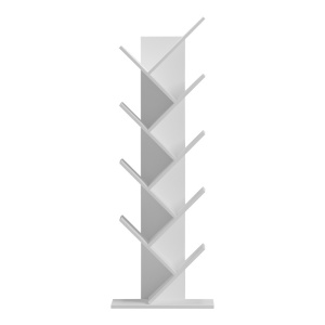 Könyvespolc, Fyllo, fehér, 50x25x141.5 cm - Img 2