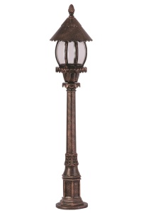 Kültéri állólámpa, Baraka, barna, 100x20 cm