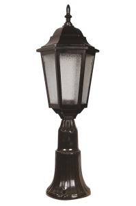 Kültéri fali lámpa, 68188, fekete, 23x23x60 cm