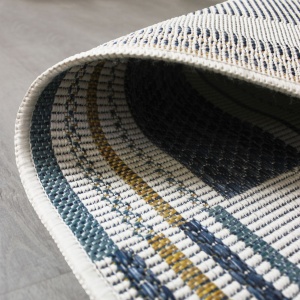 Kültéri futószőnyeg, Rosco Geo, Flair Rugs, kék, 80x230 cm - Img 2