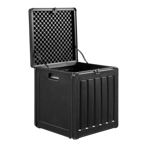 Lada depozitare pentru perne Sobra, Negru, 42.8x42.8x46.4 cm - Img 4