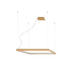 LED-es csillár, Nelya, 3000K, arany, 80x80x150 cm
