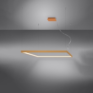 LED-es csillár, Nelya, 4000K, arany, 110x110x150 cm - Img 3