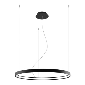 LED-es csillár, Rio, 3000K, fekete, 78x78x150 cm