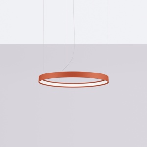 LED-es csillár, Rio 55, 4000K, piros, 55x55x150 cm - Img 2