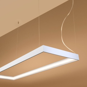 LED-es csillár, Tuula, 3000K, fehér, 100x30x150 cm - Img 5