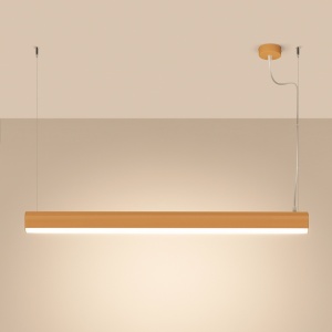 LED-es függőlámpa, Farge, 4000K, arany, 120x8x150 cm - Img 3
