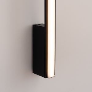 LED fali lámpa, Lagom 120, 3000K, fekete, 4x7x118.5 cm - Img 4