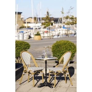 Masa bistro, Alb, 60x60x74 cm - Img 3