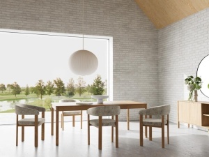 Masa dining Atlantic, Natural, 75x200x100 cm - Img 7