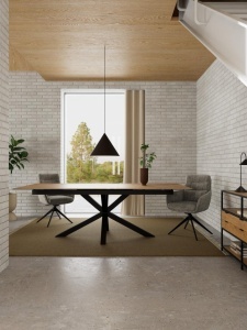 Masa dining Heaven, Natural, 76x240x100 cm - Img 2