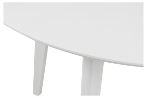 Masa dining Roxby, Alb, 76x105x105 cm - Img 5