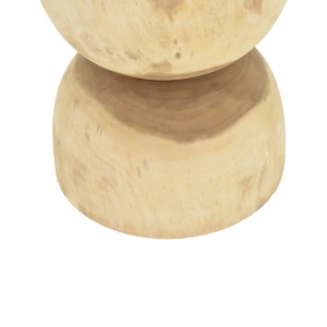 Masuta auxiliara Hourglass, Natural, 40x40x45 cm - Img 4