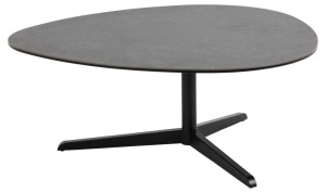 Masuta de cafea Barnsley, Negru, 41x100x95 cm - Img 4