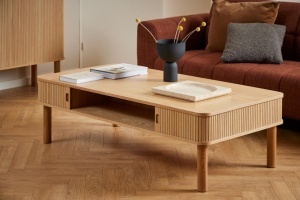 Masuta de cafea Langley, Natural, 40x130x70 cm - Img 2