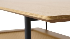 Masuta de cafea PENSACOLA, Natural, 55x40x110 cm