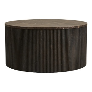 Masuta de cafea Rota, Maro inchis, 80x80x40 cm - Img 4