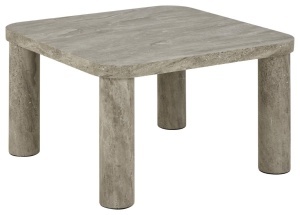 Masuta de cafea Solano, Gri, 36x60x60 cm - Img 2