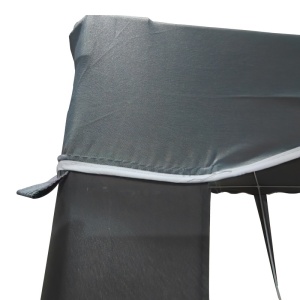Pavilion de gradina, Gazebo, Gri inchis, 300x300x250 cm - Img 5