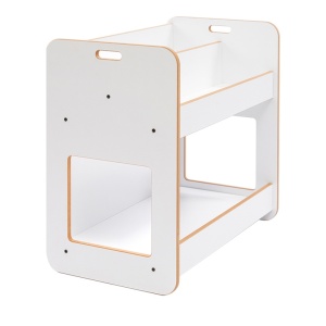Polc, Dovere, fehér MDF, 56x34x44 cm