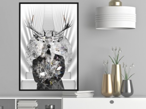 Poszter fekete kerettel, ""Herd Leader"", 20x30 cm - Img 2