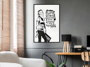 Poszter fekete kerettel, ""If You Want To Achieve Greatness"", 20x30 cm - Img 2