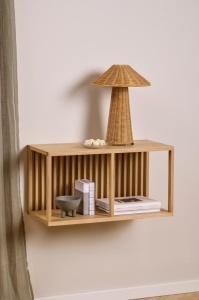 Raft de perete Wellington, Natural, 35.5x67x31 cm