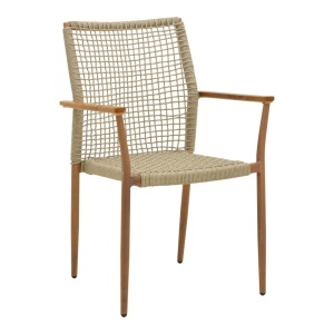 Rakásolható szék, Solana, natúr, 57x56x95 cm