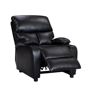 Relaxfotel, Gartia, fekete műbőr, 79x94x102cm - Img 2