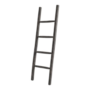 Scara decorativa Morjeve, Negru, 6x45x150 cm - Img 2
