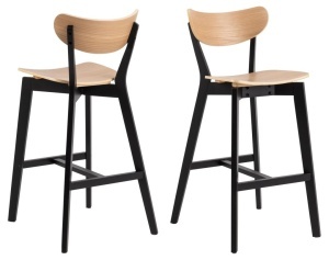 Scaun de bar Roxby, Natural, 105x45x49 cm - Img 4
