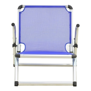 Scaun de plaja, Plazo, Albastru, 70x55x59 cm - Img 4