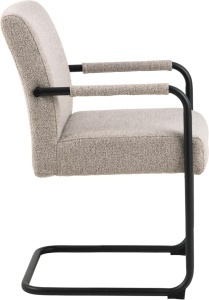 Scaun dining Adele, Bej, 84.5x50.5x64.5 cm - Img 5