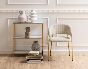 Scaun dining Ann, Bej, 77.5x54.5x54 cm