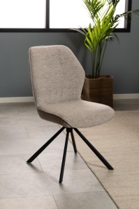 Scaun dining Aura, Bej, 88.5x51x61.5 cm