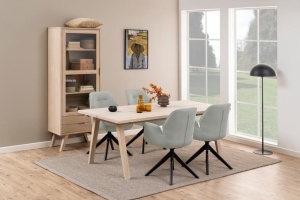 Scaun dining Aura V1, Gri, 91x60.5x58.5 cm