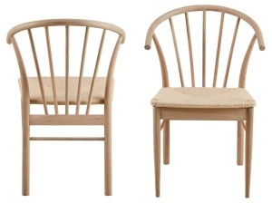 Scaun dining Cassandra, Alb, 83x54x54 cm - Img 4